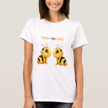 Smiling Bee Baby Shower Mom To Be T-Shirt