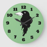 Smiling Black Raven Silhouette Drawing