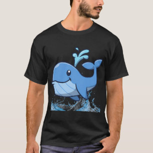 Smiling Blue Whale T-Shirt