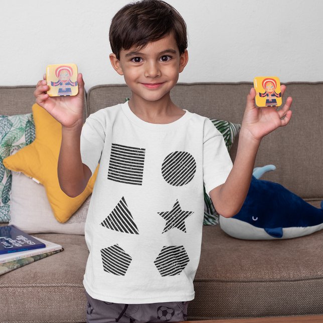 Smiling Boy Playing Shapes  T-Shirt (Creator Uploaded)