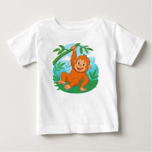 Smiling Branch Monkey Baby T-Shirt