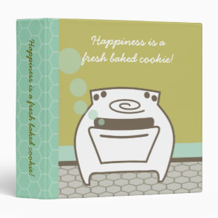smiling bubble oven cooking baking recipe binder