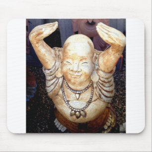 smiling buddha mousepad