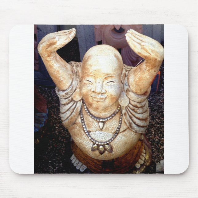 smiling buddha mousepad (Front)