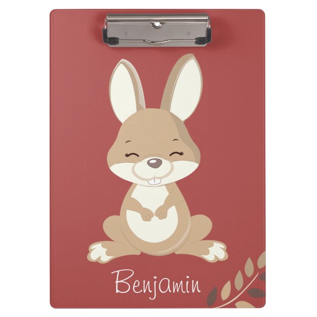 Smiling Bunny Clipboard (Front)
