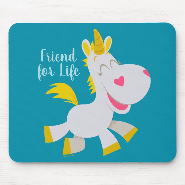 Smiling Buttercup Illustration Mouse Pad (Front)