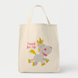 Smiling Buttercup Illustration Tote Bag