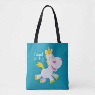 Smiling Buttercup Illustration Tote Bag
