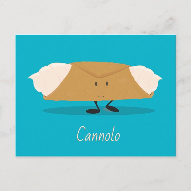 Smiling cannolo | Postcard (Front)