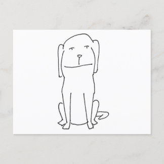 Smiling Cartoon Dog Postcard