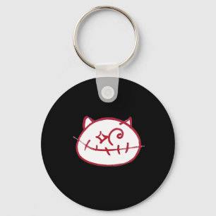 Smiling Cat Cat Lover Mom Dad The Cat Lady  Keychain