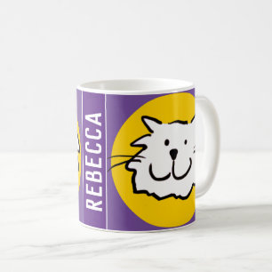 Smiling Cat Face Coffee Mug