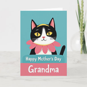 Smiling Cat Mother Card