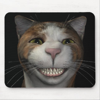 Smiling Cat Mouse Pad