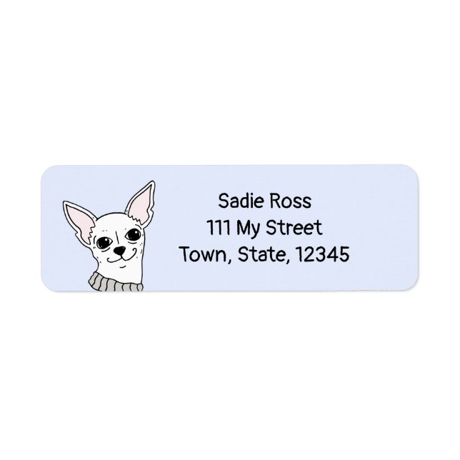 Smiling Chihuahua Address Labels (Front)