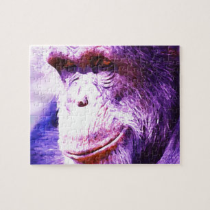 Smiling Chimpanzee Jigsaw Puzzle