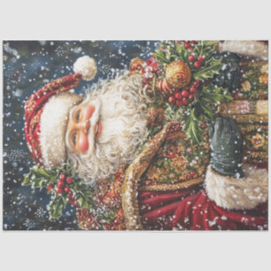 Smiling Christmas Santa Tissue Paper