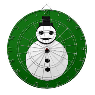 Smiling Christmas Snowman Dart Board