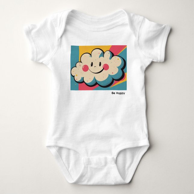 Smiling Cloud Baby Bodysuit (Front)