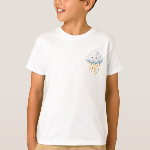 Smiling Cloud Raining French Fries Kids T-Shirt