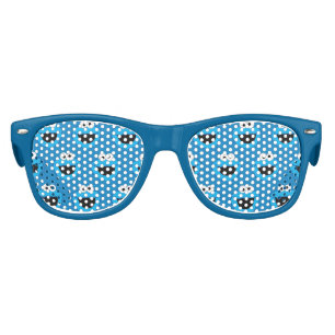 Smiling Cookie Monster Pattern Kids Sunglasses