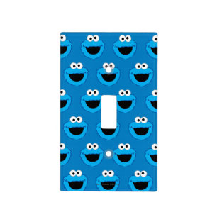 Smiling Cookie Monster Pattern Light Switch Cover