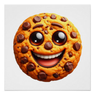 Smiling cookie. poster