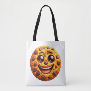 Smiling cookie. tote bag