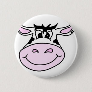 Smiling Cow 2 Inch Round Button