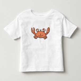 smiling crab toddler t-shirt