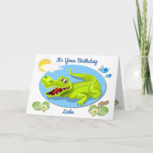 Smiling Crocodile Card