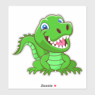 Smiling Crocodile Cartoon