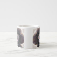 Smiling cute coffe mug in bone china