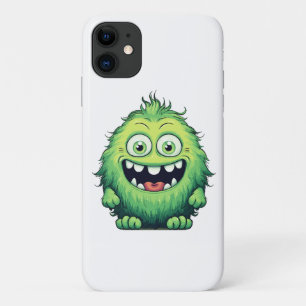 Smiling Cute Green Monster Cartoon iPhone 11 Case