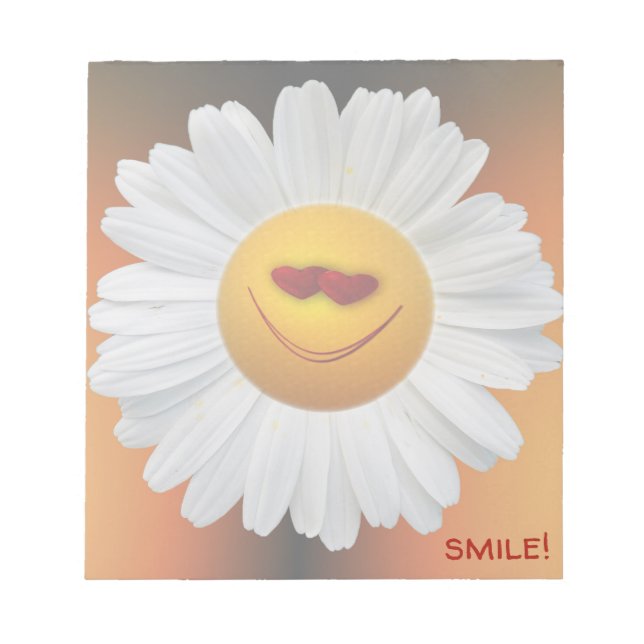 smiling daisy - notepad (Front)