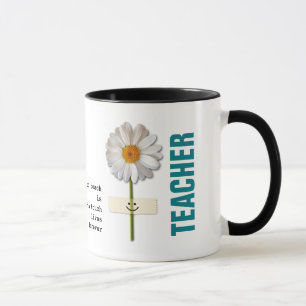 Smiling Daisy Teacher Appreciation Custom Gift Mug