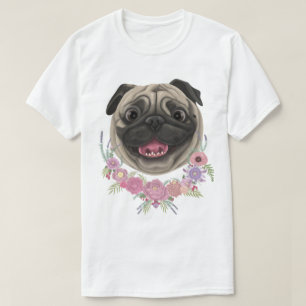 Smiling Derpy Pug T-Shirt