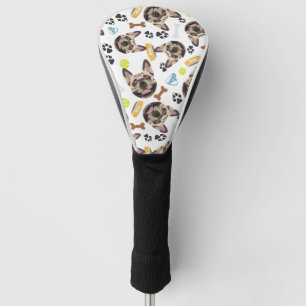 Smiling Dog French Bulldog Golf Head Cover