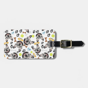 Smiling Dog French Bulldog Luggage Tag