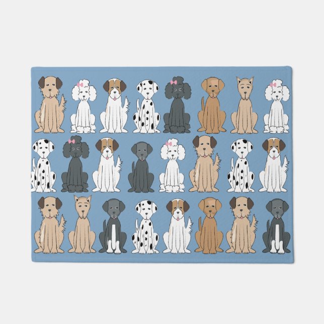Smiling Dogs  Doormat (Front)