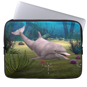 Smiling Dolphin Laptop Sleeve