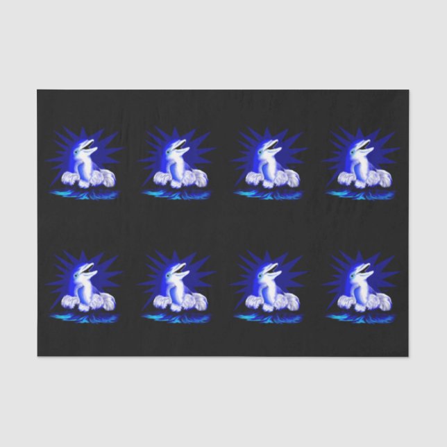 Smiling Dolphin Tissue Paper (Front)