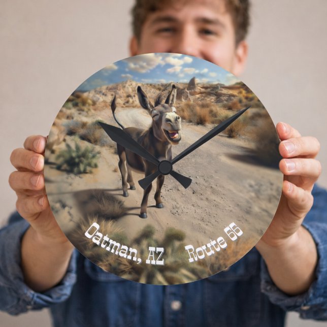 Smiling donkey, Oatman Arizona, Route 66 Round Clock (Creator Uploaded)