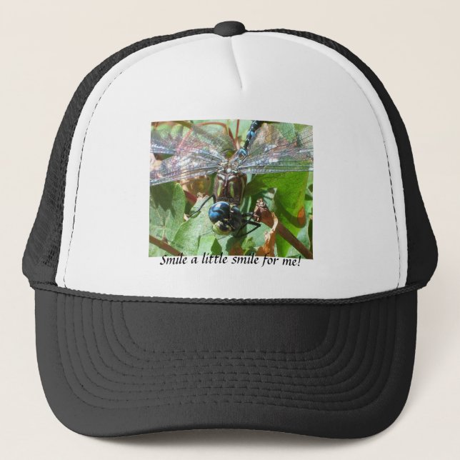 Smiling Dragonfly Trucker Hat (Front)