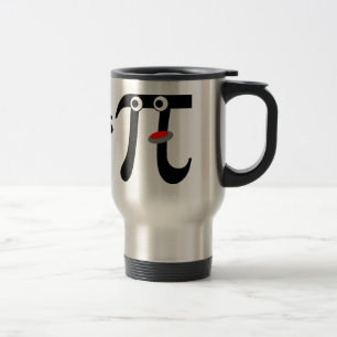 Smiling Eats Pi Aluminum Travel Mug