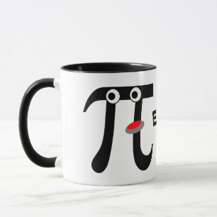Smiling Eats Pi Ceramic Mug