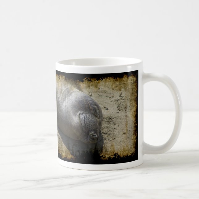 Smiling Elephant Seal Coffee Mug (Right)