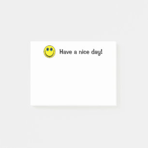 Smiling Emoji Face Have a nice day Post-it Notes