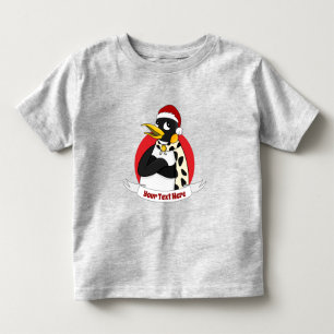 Smiling emperor penguin Christmas cartoon Toddler T-shirt