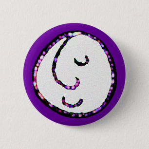 Smiling face 2 inch round button